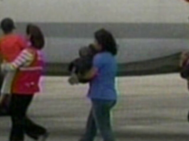 Llegaron a Lima niños rescatados de presuntos terroristas