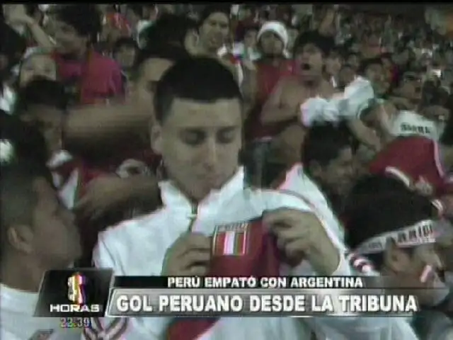 Perú empató 1 a 1 con Argentina en el Estadio Nacional