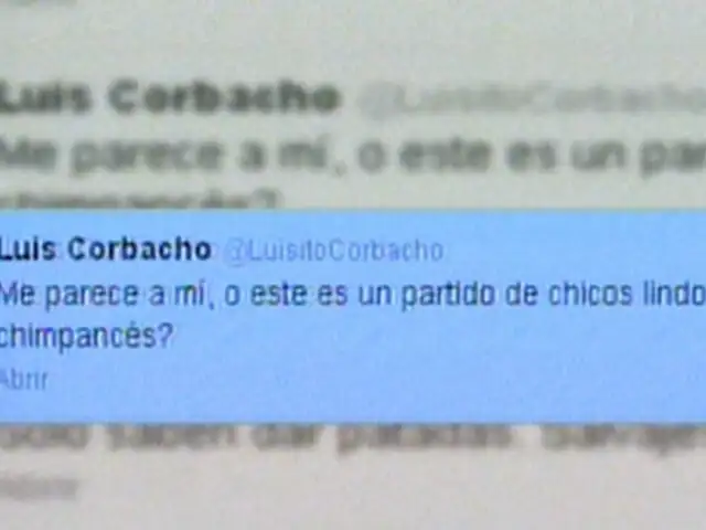 Luis Corbacho lanzó insultos contra selección peruana vía Twitter
