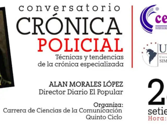 U. Simón Bolivar y Cepea organizan conversatorio sobre la crónica policial