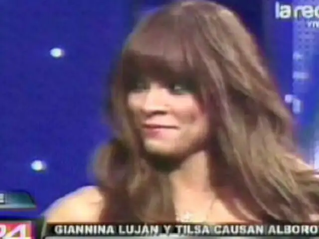 Giannina Luján inquietó a presentadores de programa de televisión en Chile