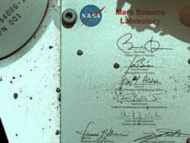Autógrafo de Barack Obama llegó hasta Marte en el ‘Curiosity’