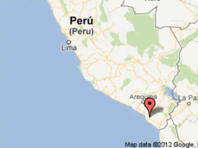 Sismo de 4.5 grados Richter remeció Tacna esta tarde