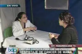 Campaña de salud gratuita en los exteriores de Panamericana Televisión