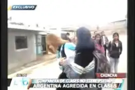 Chincha: ciudadana argentina es golpeada por su compañera de clases