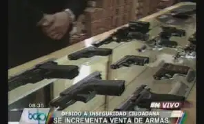 Se incrementa venta de armas debido a inseguridad ciudadana en Lima