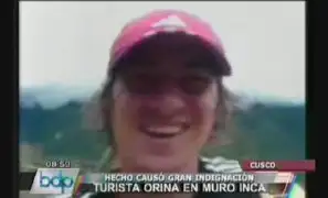 Cusco: indignación por video de sujeto orinando en muro inca