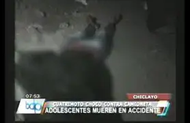 Chiclayo: dos menores fallecieron en accidente vehicular
