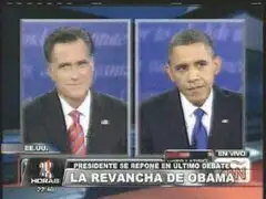 Presidente Obama se repone en último debate