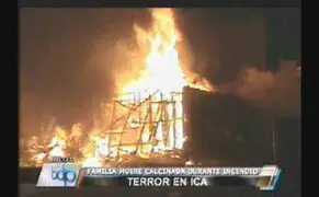 VIDEO: familia muere calcinada durante incendio en Ica