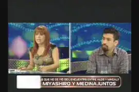 Lo que no se vio del encuentro entre Aldo Miyashiro y Magaly Medina