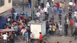 Policías antimotines realizan nuevo operativo en La Parada