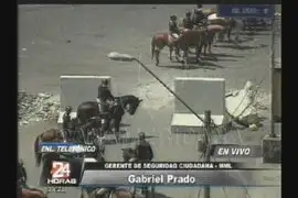 Gabriel Prado: Nadie ha ingresado a la zona de La Parada