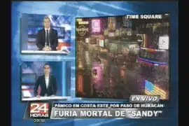 Pánico por paso de huracán "Sandy" en Estados Unidos