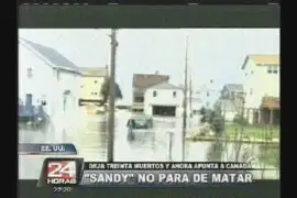 Terrible huracán Sandy no para de matar