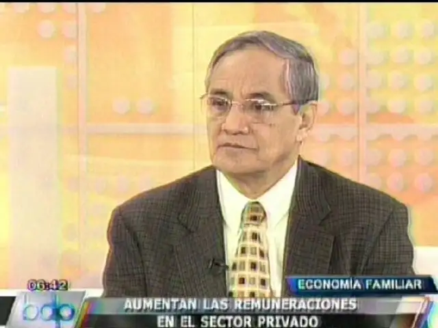 Jorge Gonzales comenta el incremento de los sueldos en el sector privado