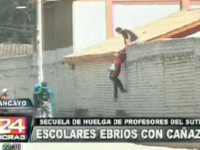 Huancayo: escolares fueron sorprendidos ebrios en los alrededores de su colegio