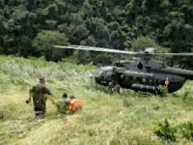 Columna narcoterrorista incendió tres helicópteros en Kiteni