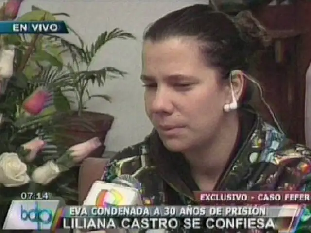 Liliana Castro afirma que Eva está deprimida y muy triste  en prisión
