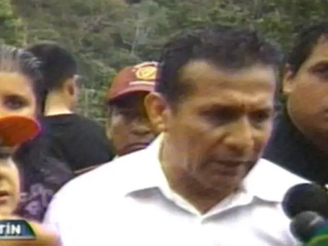 Presidente Humala llevó ayuda a pobladores de Nuevo Porvenir