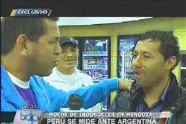 El “Puma” Carranza y  el “Chorri” Palacios jugarán indoor soccer ante Argentina
