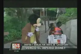 Chistes y burlas por venta de "Lucasfilms" a Disney