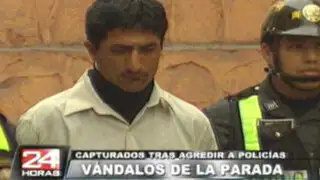 Presentan otros dos detenidos por vandalismo en La Parada