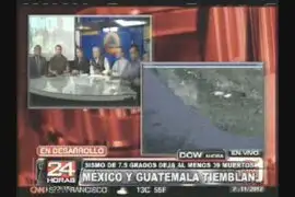 Sismo de 7.5 grados deja al menos 39 muertos en México y Guatemala