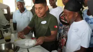 Haití: Cascos Azules peruanos dictan taller de gastronomía