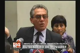 Alfredo Crespo Insiste en que Movadef  es víctima de “persecución política”