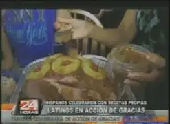 Latinos celebraron con recetas propias el día de acción de gracias