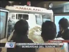 Cajamarca: Cuatro muertos entre ellos un niño dejó  explosión de bombarda