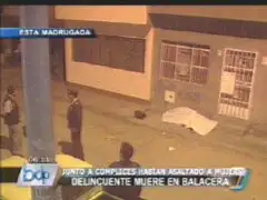 Delincuentes matan de un balazo en el pecho a policía en Villa El Salvador
