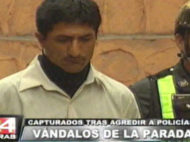 Presentan otros dos detenidos por vandalismo en La Parada