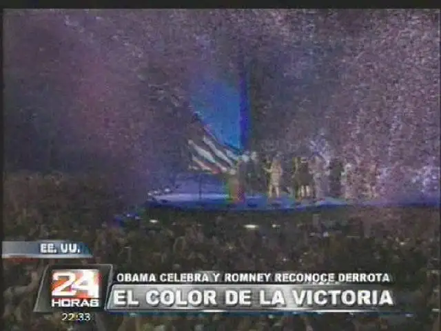 Barack Obama celebra su victoria en Estados Unidos