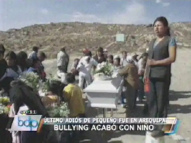 Arequipa: entierran a niño víctima de bullying