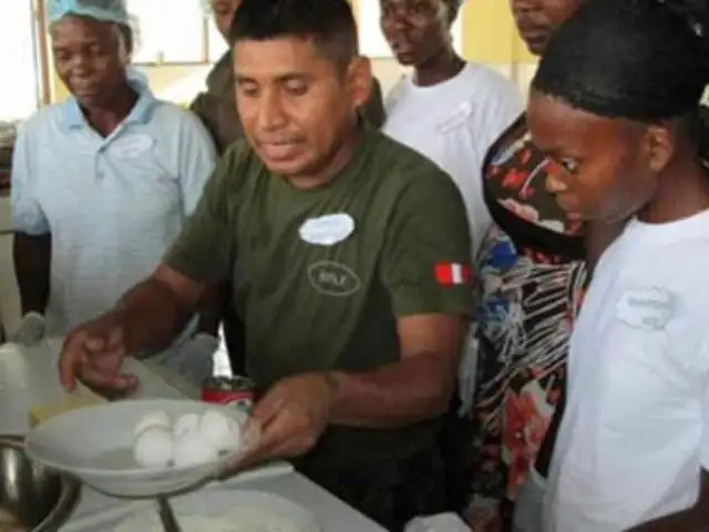 Haití: Cascos Azules peruanos dictan taller de gastronomía