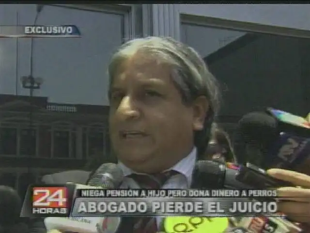 Abogado niega pensión a hijo pero dona dinero a perros