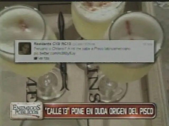 Desafortunado tuit de Calle 13 pone en duda origen del Pisco