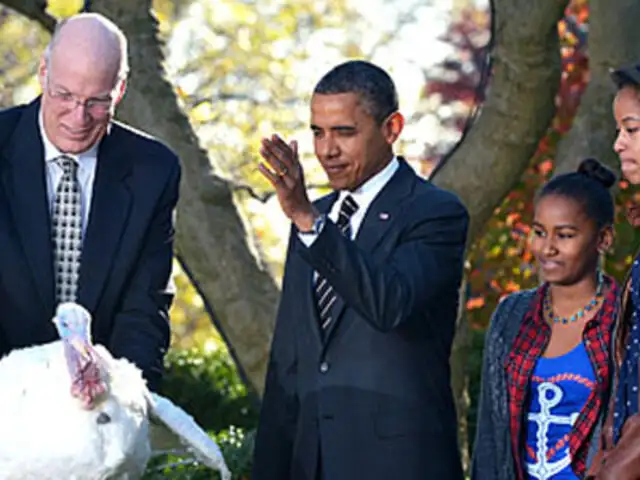 EEUU: Barack Obama indulta pavos por Día de Acción de Gracias