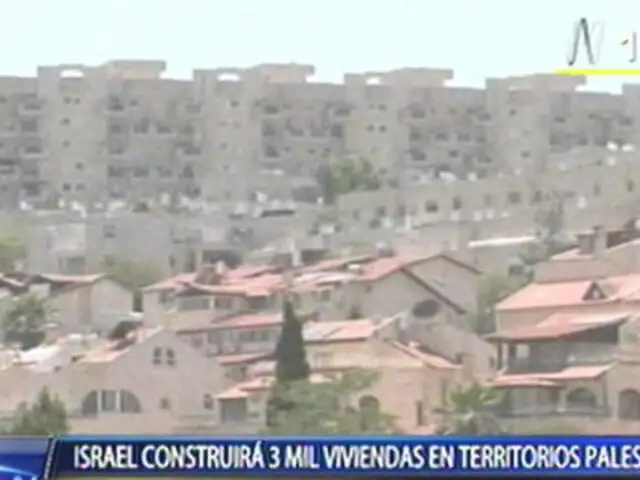 Israel construirá tres mil nuevas viviendas en territorio de Palestina