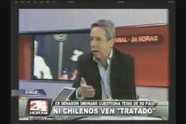 Ex senador chileno Ominami cuestiona tesis de su país