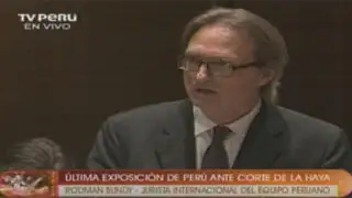 Alegato oral completo de Rodman Bundy, defensa jurídica de Perú