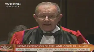 Alain Pellet concluyó la defensa jurídica del Perú ante La Haya