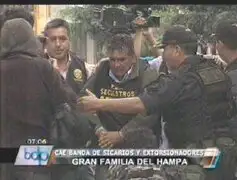 Chiclayo: Policía Nacional capturó a la banda denominada “La Gran Familia”