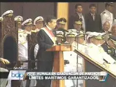 Ollanta Humala participó en la graduación de 83 cadetes de la Marina