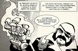 Cómic chileno muestra a Miguel Grau como un cyborg villano