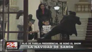 Hijo del presidente Humala se robó el show en Navidad
