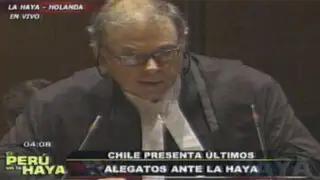 Chile inició sus últimos alegatos orales con la intervención de James Crawford
