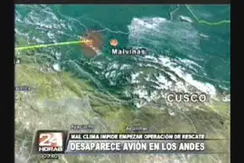 Avión siniestrado está en Yauyos